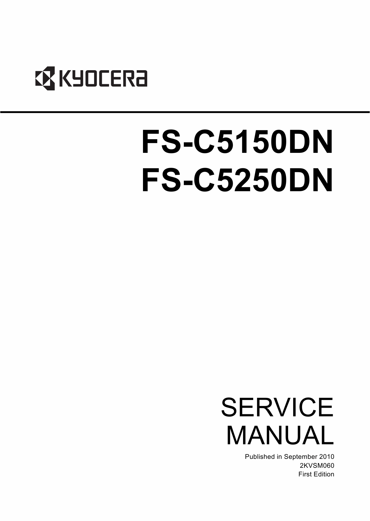 KYOCERA ColorLaserPrinter FS-C5150 FS-C5250 Parts and Service Manual-1